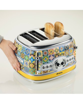 Toaster pentru 4 felii de paine, Positano - ARIETE